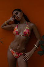 Front View of Rosalie Floral Bikini Bottom