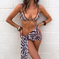 Zinnia Zebra Print Sarong by Willow and Wave 